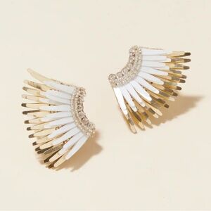 White & Gold Mignonne Gavigan Mini Madeline Earrings